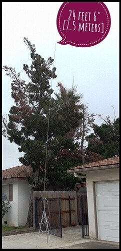 Antenna 24 feet tall