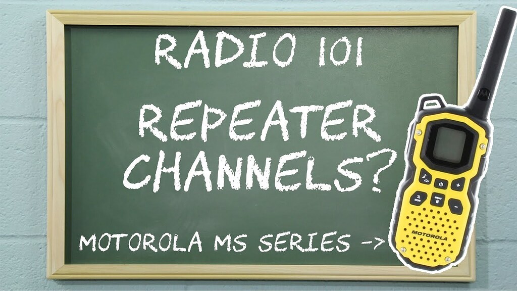 How To Set Up Repeater Channels on Motorola Talkabout Two Way Radios