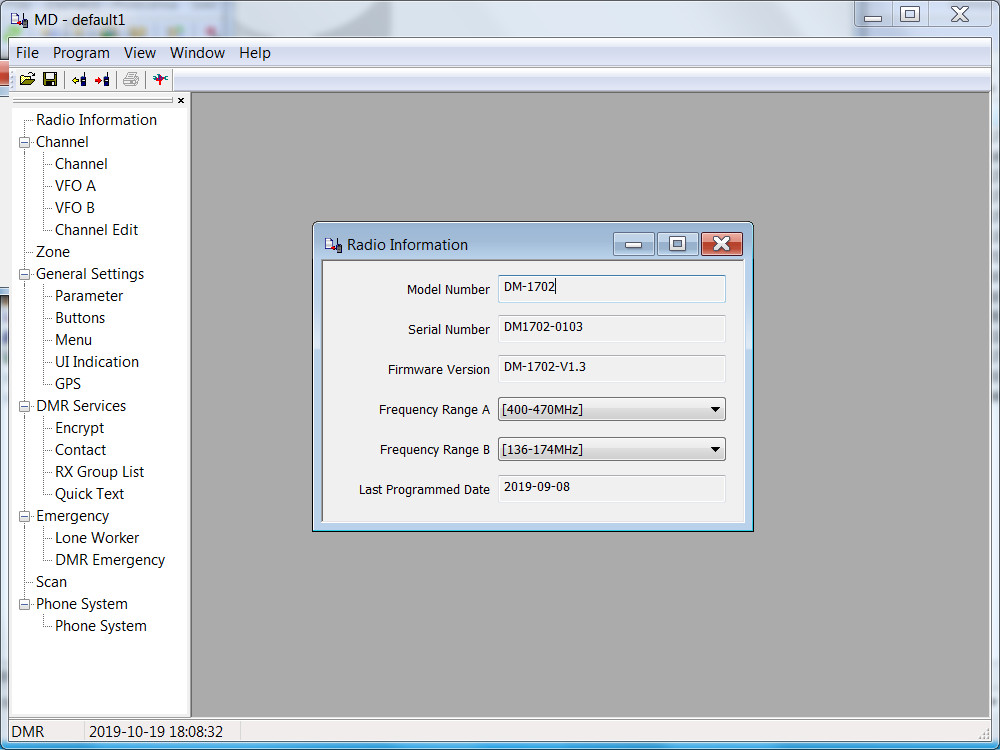 dmr programming sofware